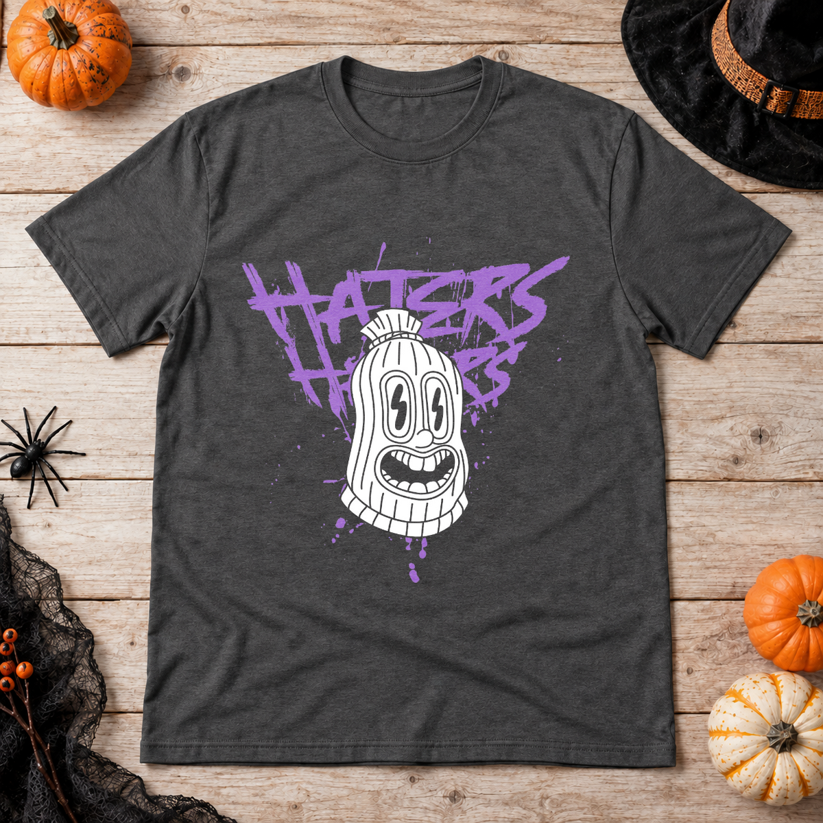 Haters T-Shirt – Dark Editorial Graphic Design Graphic Tee - Color: dark heather