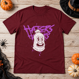 Haters T-Shirt – Dark Editorial Graphic Design Graphic Tee - Color: maroon