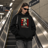 Haunted Warrior Hoodie – Gothic Streetwear Poster Graphic Hoodie - Color: black