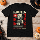 Haunted Warrior T-Shirt – Halloween Streetwear Graphic Graphic Tee - Color: black