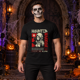 Haunted Warrior T-Shirt – Halloween Streetwear Graphic Graphic Tee - Color: black