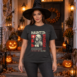 Haunted Warrior T-Shirt – Halloween Streetwear Graphic Graphic Tee - Color: charcoal