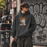 Heartbreak Statue Columns Hoodie – Dark Art / Renaissance Aesthetic Graphic Hoodie - Color: dark heather