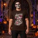 Hellfire Club T-Shirt – Skull & Reaper Gothic Graphic Graphic Tee - Color: chocolate