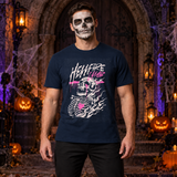 Hellfire Club T-Shirt – Skull & Reaper Gothic Graphic Graphic Tee - Color: navy