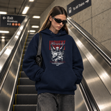 Highest Hierarchy Angel Hoodie – Dark Editorial / Gothic Streetwear Hoodie - Color: navy