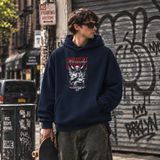 Highest Hierarchy Angel Hoodie – Dark Editorial / Gothic Streetwear Hoodie - Color: navy