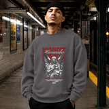 Highest Hierarchy Angel Sweatshirt – Dark Editorial / Gothic Streetwear Sweatshirt - Color: charcoal