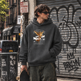 Highest Honor Gold Angel Hoodie – Dark Art / Renaissance Aesthetic Graphic Hoodie - Color: dark heather