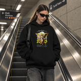 Holy Goddess Hoodie – Religious Imagery Collage Graphic Hoodie - Color: black