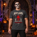 Horror Skull Drawing T-Shirt – Skull & Reaper Gothic Graphic Graphic Tee - Color: dark heather