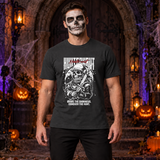 Hunternaut T-Shirt – Dark Editorial Graphic Design Graphic Tee - Color: charcoal