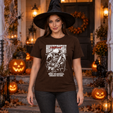 Hunternaut T-Shirt – Dark Editorial Graphic Design Graphic Tee - Color: chocolate