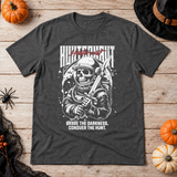 Hunternaut T-Shirt – Dark Editorial Graphic Design Graphic Tee - Color: dark heather