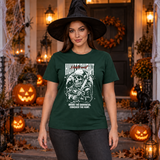 Hunternaut T-Shirt – Dark Editorial Graphic Design Graphic Tee - Color: forest green