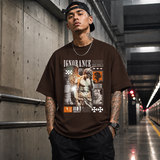 Ignorance T-Shirt – Experimental Typography Graphic Tee - Color: Dark Chocolate