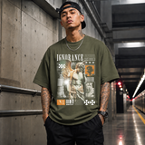 Ignorance T-Shirt – Experimental Typography Graphic Tee - Color: Military Green