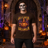 Jack O Lantern Quote Funny Halloween T-Shirt – Funny Halloween Streetwear Graphic Graphic Tee - Color: chocolate