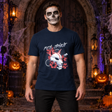 Japan Graphic T-Shirt – Dark Editorial Graphic Design Graphic Tee - Color: navy