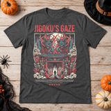 Jigoku's Gaze T-Shirt – Dark Editorial Graphic Design Graphic Tee - Color: dark heather