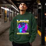 Last Warrior Cyber Girl T-Shirt – Vintage Y2K / Acid Graphic Streetwear Tee - Color: forest green