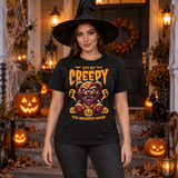 Let's Get Creepy T-Shirt – Classic Halloween Graphic Design Graphic Tee - Color: black