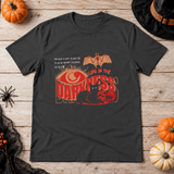 Life Is The Darkness T-Shirt – Skull & Reaper Gothic Graphic Graphic Tee - Color: charcoal