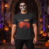 Life Is The Darkness T-Shirt – Skull & Reaper Gothic Graphic Graphic Tee - Color: charcoal