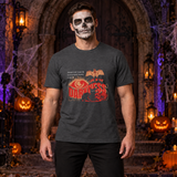 Life Is The Darkness T-Shirt – Skull & Reaper Gothic Graphic Graphic Tee - Color: dark heather
