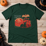 Life Is The Darkness T-Shirt – Skull & Reaper Gothic Graphic Graphic Tee - Color: forest green