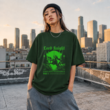 Lord Knight Gallant Elegance T-Shirt – Gothic Streetwear Poster Graphic Tee - Color: Forest Green