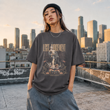 Lost Judgement Warrior T-Shirt – Dark Editorial / Gothic Streetwear Tee - Color: Charcoal