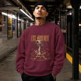 Lost Judgement Warrior T-Shirt – Dark Editorial / Gothic Streetwear Tee - Color: maroon
