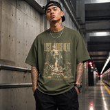 Lost Judgement Warrior T-Shirt – Dark Editorial / Gothic Streetwear Tee - Color: Military Green