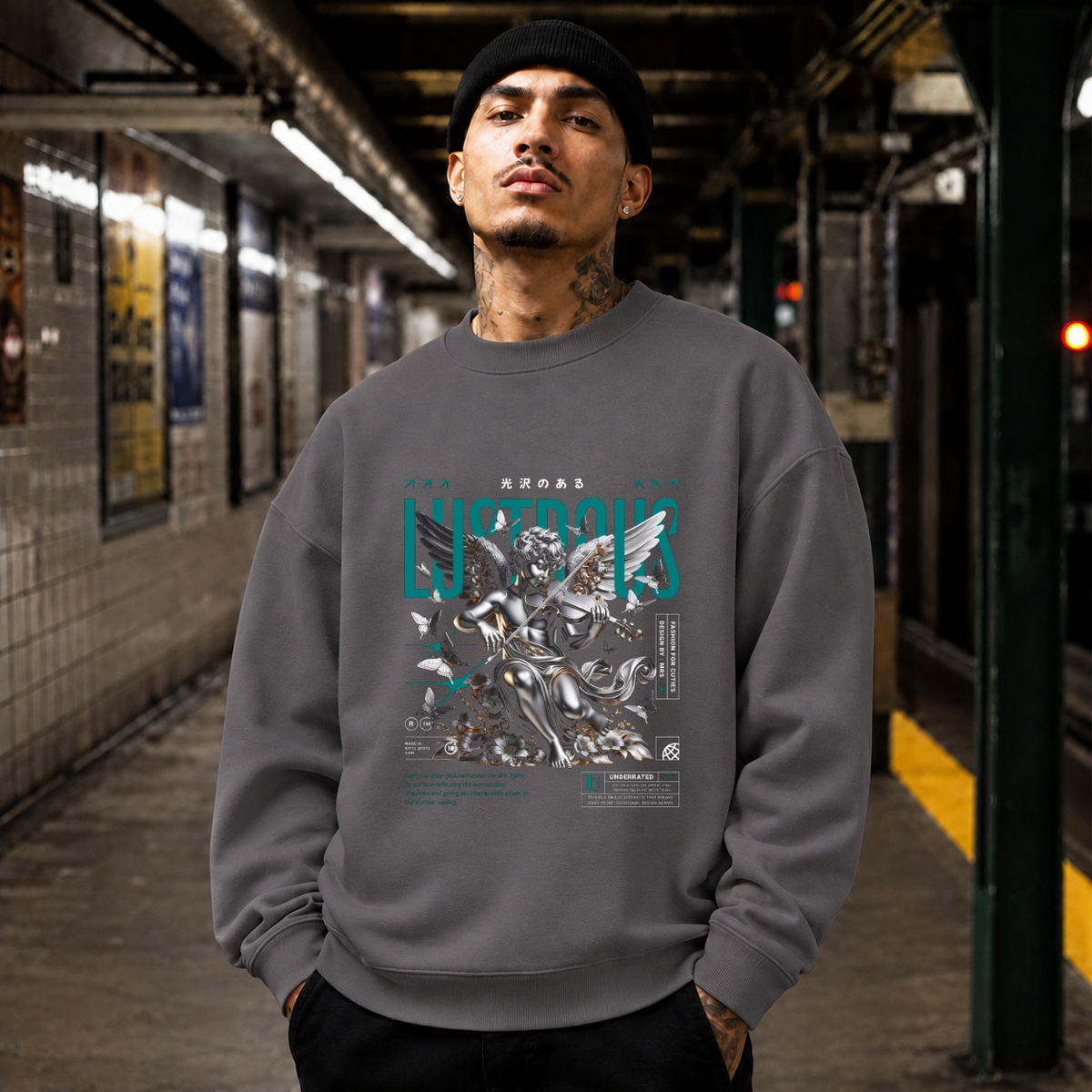 Lustrous Alloy Statue T-Shirt – Dark Art / Renaissance Aesthetic Graphic Tee - Color: charcoal