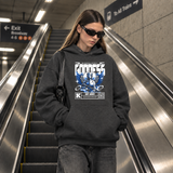Mechanical Divinity Goddess Hoodie – Contemporary Gothic Graphic Design Hoodie - Color: dark heather