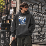 Mechanical Divinity Goddess Hoodie – Contemporary Gothic Graphic Design Hoodie - Color: dark heather