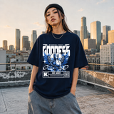Mechanical Divinity Goddess T-Shirt – Contemporary Gothic Graphic Design Tee - Color: Navy