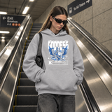 Mechanical Divinity Goddess T-Shirt – Contemporary Gothic Graphic Design Tee - Color: sport grey