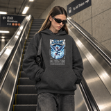 Mesmerizing Skaters Angel Clouds Hoodie – Vintage Y2K / Acid Graphic Streetwear Hoodie - Color: dark heather