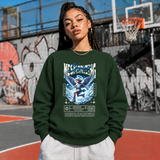 Mesmerizing Skaters Angel Clouds T-Shirt – Vintage Y2K / Acid Graphic Streetwear Tee - Color: forest green