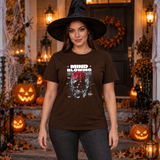 Mind Blowing T-Shirt – Dark Editorial Graphic Design Graphic Tee - Color: chocolate