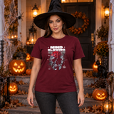 Mind Blowing T-Shirt – Dark Editorial Graphic Design Graphic Tee - Color: maroon