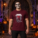 Mind Blowing T-Shirt – Dark Editorial Graphic Design Graphic Tee - Color: maroon
