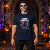 Mind Blowing T-Shirt – Dark Editorial Graphic Design Graphic Tee - Color: navy