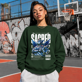 Monument Mecha Sacred Angel T-Shirt – Contemporary Gothic Graphic Design Tee - Color: forest green