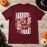 Mooody Mood T-Shirt – Dark Editorial Graphic Design Graphic Tee - Color: maroon