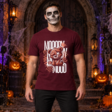 Mooody Mood T-Shirt – Dark Editorial Graphic Design Graphic Tee - Color: maroon