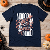 Mooody Mood T-Shirt – Dark Editorial Graphic Design Graphic Tee - Color: navy
