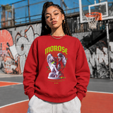 Morose Desires Statue T-Shirt – Religious Imagery Collage Graphic Tee - Color: red